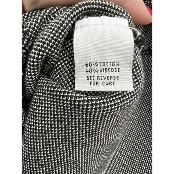 Talbots Cardigan Sweater Blazer Womens Small Button Up Black Office Stretch - Picture 7 of 9